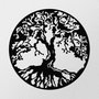 Wallity Tree Accesorio de Pared Metálico Negro